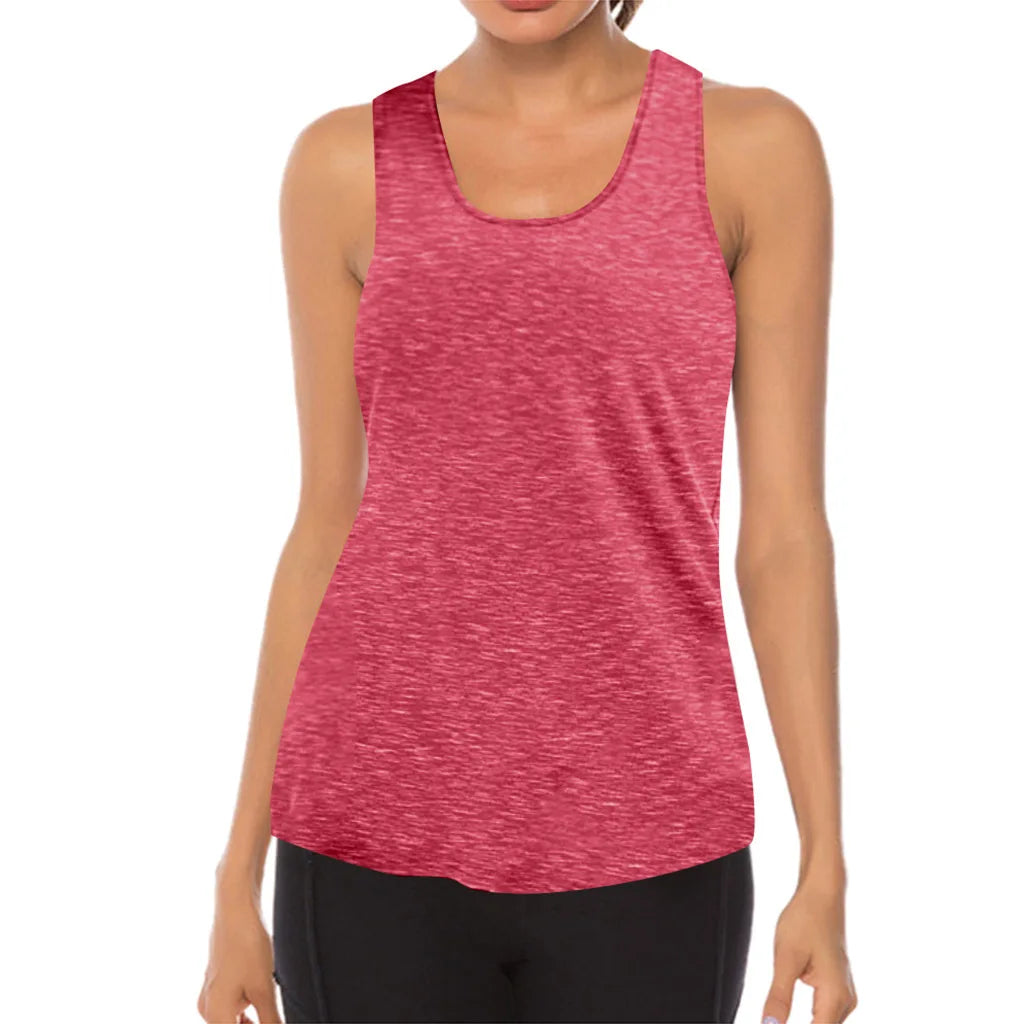 Colour Choies Women Yoga Tops Sexy Tank Tops Loose Thin Sports Vest Breathable Sleeveless T-shirt Gym Fitness Running Shirts Girls