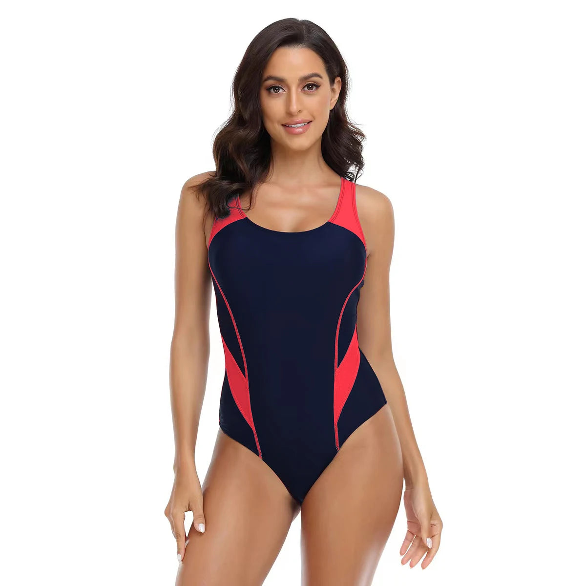 Sports One Piece Swimsuit Women Swimwear Professional Sport Bathing Suit Surfing Swimsuits Swimming Suit Backless Bikini