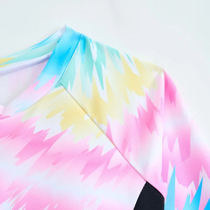 Long Sleeve Girls One Piece Swimsuit 7-12 Year Kids Swim Suit Children's Swimwear 2025 Patchwork Surf Bathing Suits Cap