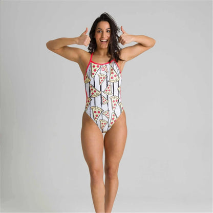 Women's One Piece Strap Back Swimsuit Suit Training Triathlon Swimming Run Tights Swimwear Beach Wear Maillot De Bain Femme