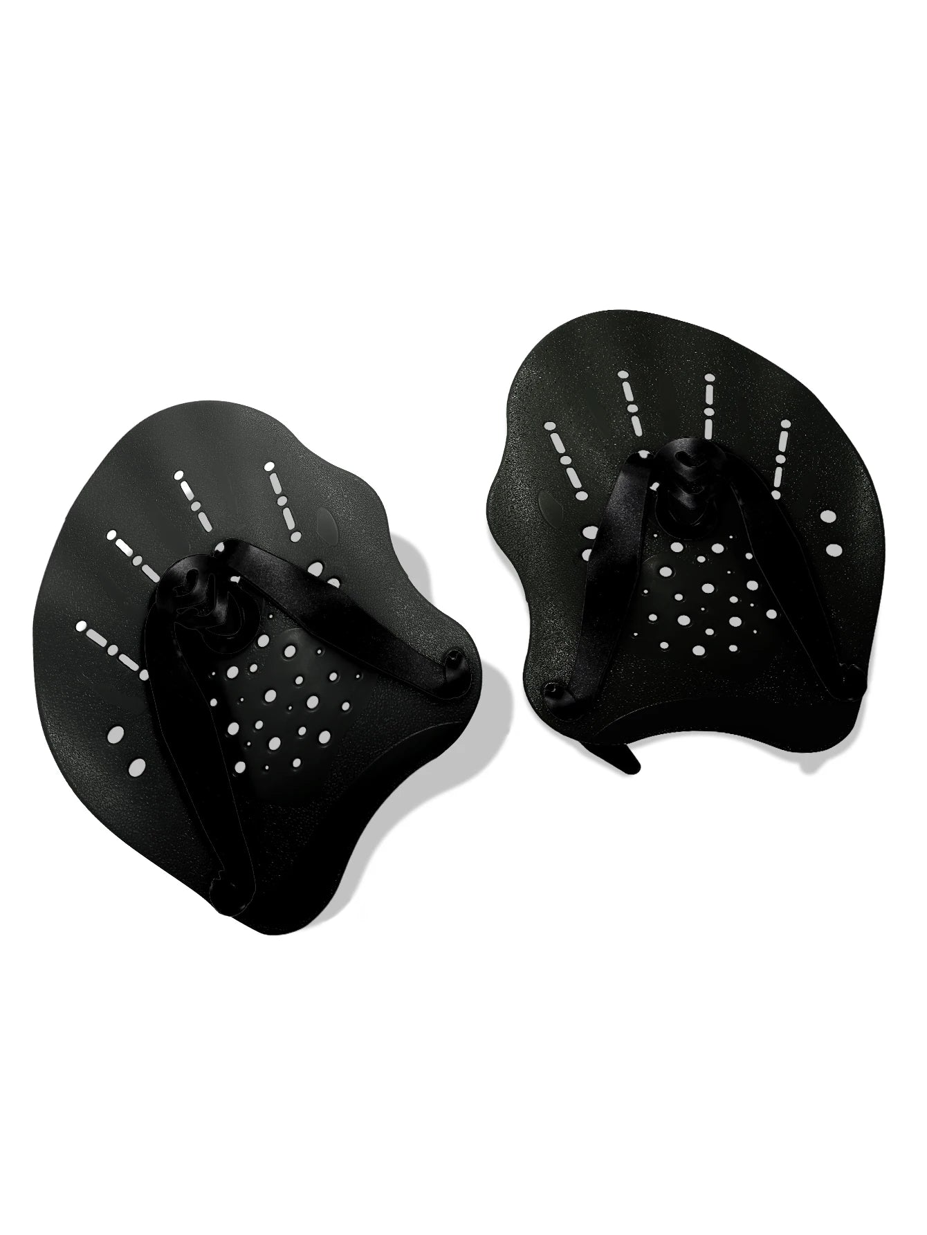 1 pair of swimming training paddles, swimming training paddles with adjustable silicone straps, snorkeling and diving gloves