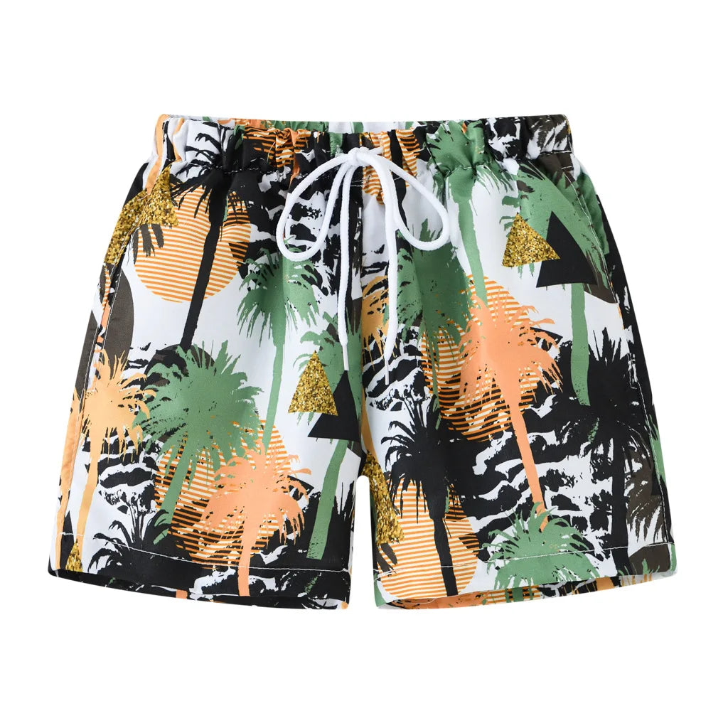 Summer Baby Boys Swimming Trunks For 2-8Years Kids Beach Shorts Cartoon Pattern Swimsuit Shorts Baby Bathing Suit Swimwear