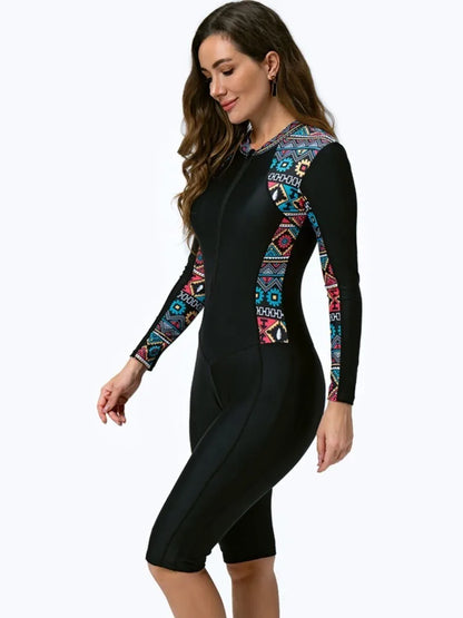 High Waist Rash Guard Swimsuit Women Summer Bathing Suit Swimwear Women Beach Swimming Suit For Female
