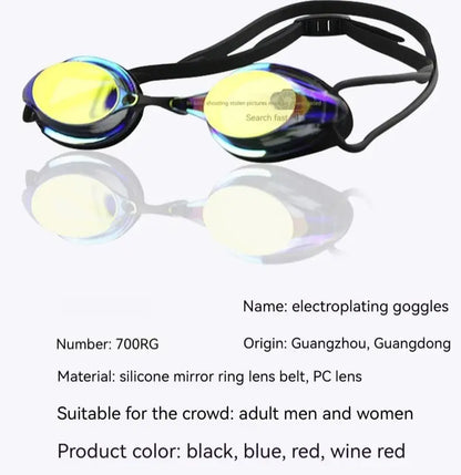 Water Sports Racing Anti-Fog Waterproof High-Definition Swimming Goggles Men'S And Women'S Swimming Goggles Swimming Supplies