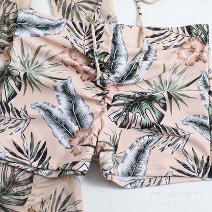 Summer Print Bikinis Swimwear Female Swimsuit Beachwear Push Up Three-Piece Bikini Set Women Swimming Bathing Suit