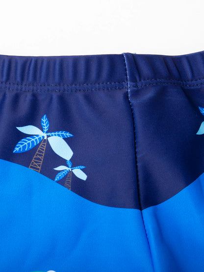 Boys Swim Trunks Cartoon Shark Dinosaur Crocodile Swimwear Kids Beach Shorts