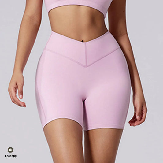 Pad 2PCS Short Sleeve Women Gym Yoga Set Clothes Sportswear Running Shorts Workout Sports Crop Top Running Suits