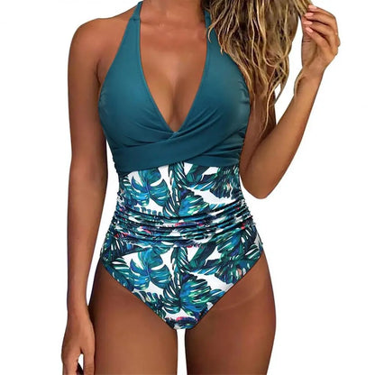 Women Monokini Swimsuit Stylish Women's Halter One-piece Swimsuits
