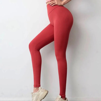 Scrunch Design Women's Seamless Yoga Leggings Fitness GYM Pants High Waist Elastic Sexy Hips Tight Peach Buttocks Quick Dry Breathable Pants