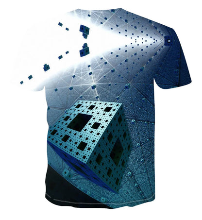 Men's 3d T-shirt Casual Short-sleeved O-neck Fashion Funny Printing T-shirt Men and Women T-shirt High-quality