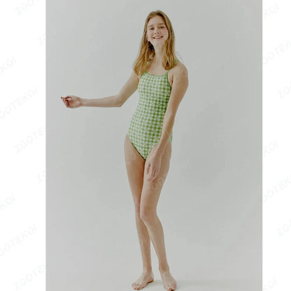 Women's Swimming Suit Hollow Back Swimsuit Female One-piece Triathlon Happy Prints Fit Practice Training Swimsuit