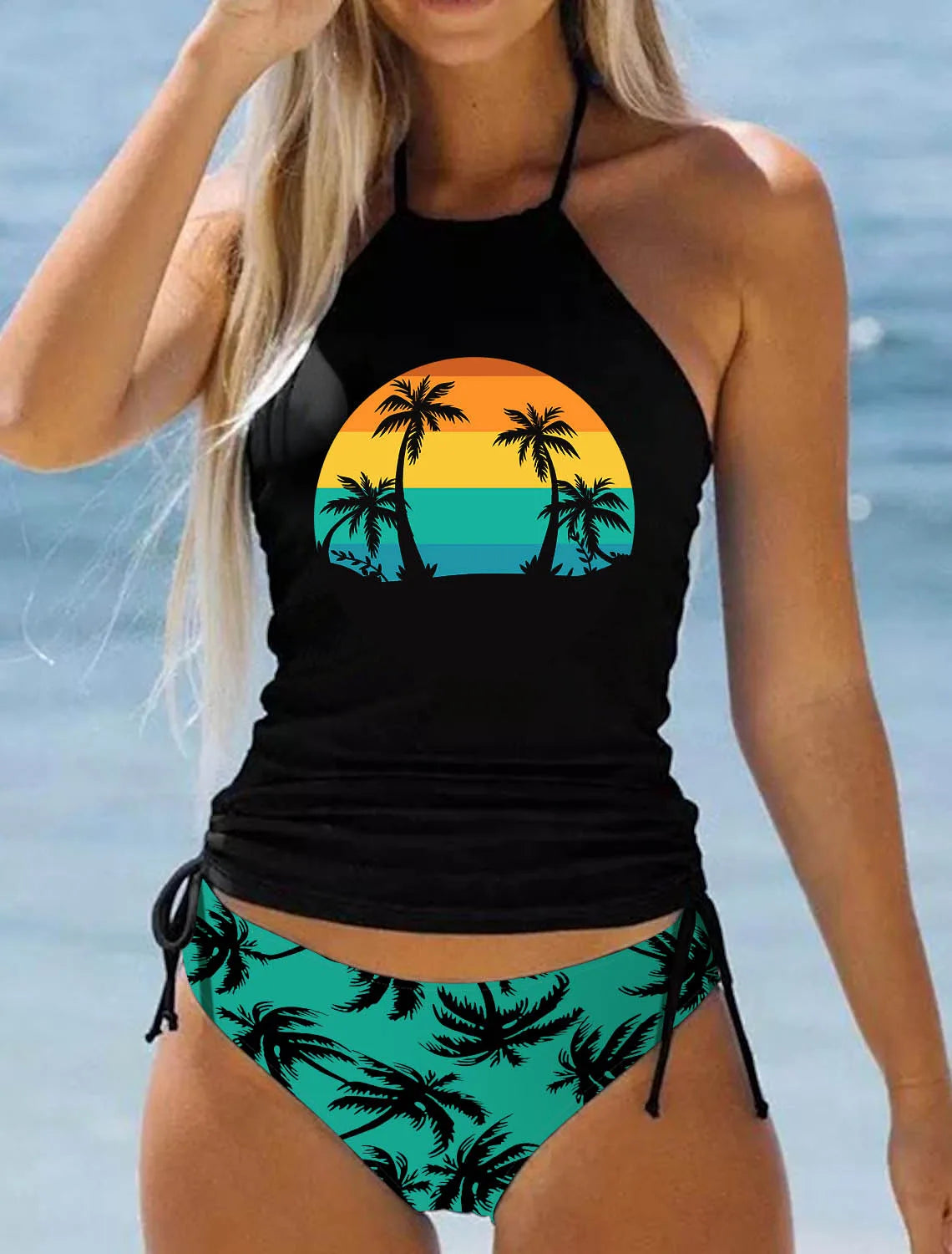 Ladies Summer Bikini Set Holiday Style Two Piece Swimwear Ladies Swimwear Two Piece Set S-6XL