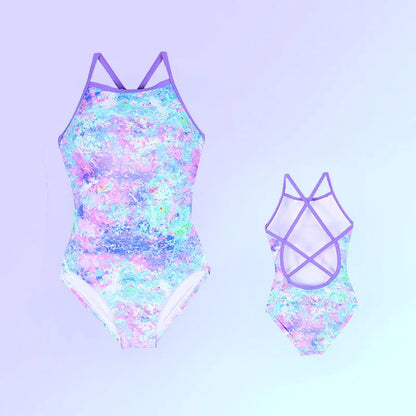 Professional Women's One-Piece Swimsuit Triangular Racing Competition Swimming Sports Swimwear Pool Bathers