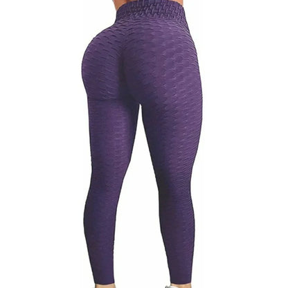 Women High Waist Bubble Leggings Seamless Yoga Leggings Multi Colour Choices