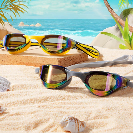 1PC Anti Fog Swim Goggles for Adults - UV Protection, No Leak Soft Silicone Gasket, Enhanced Clarity for Pool & Open Water