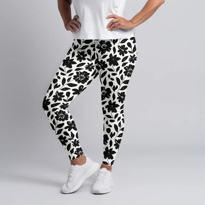 Fitness Leggings High Waist 3D Flowers Pattern Digital Print Casual Trousers Woman's Leggings