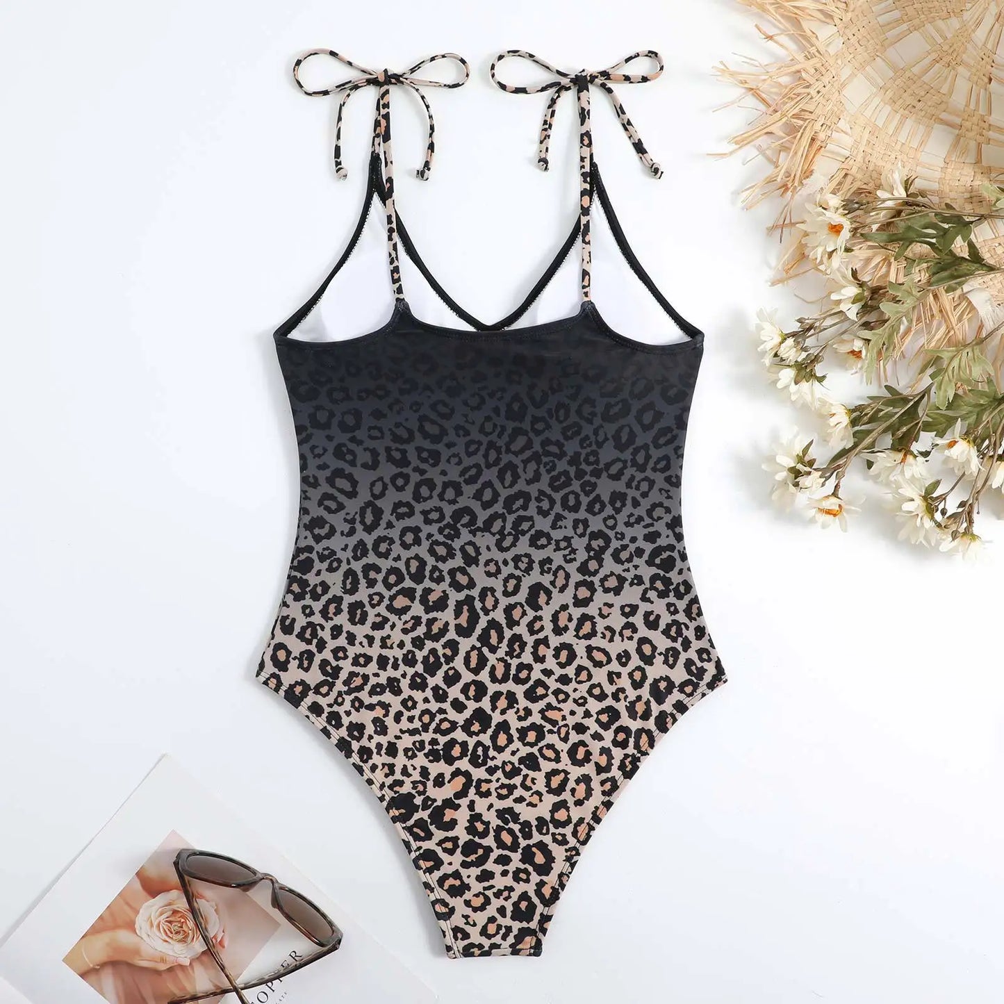Printed Swimsuit Women One Piece Straped Swimwear Bathers Bathing Swim Suit Beachwear Swimming Summer Bodysuit