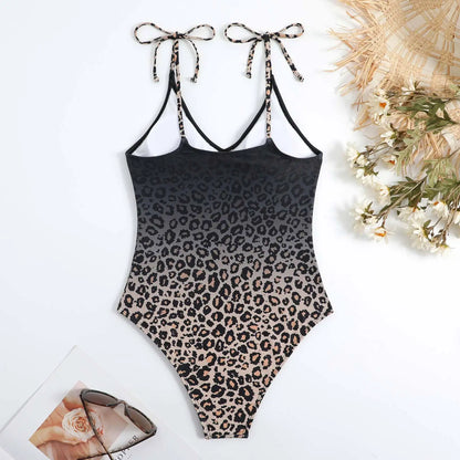 Printed Swimsuit Women One Piece Straped Swimwear Bathers Bathing Swim Suit Beachwear Swimming Summer Bodysuit