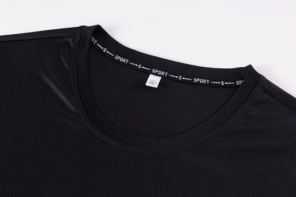 Men's Gradient T-shirt Plus Size 7XL 110-175KG Loose Short Sleeve Tees Men Fashion Round Collar Leisure Oversized Tops