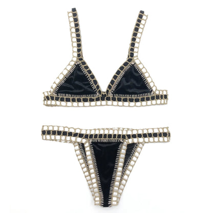 Swimwear  Bikini Bathing Suit Swimsuit Handmade Crochet Bikini Sets Color