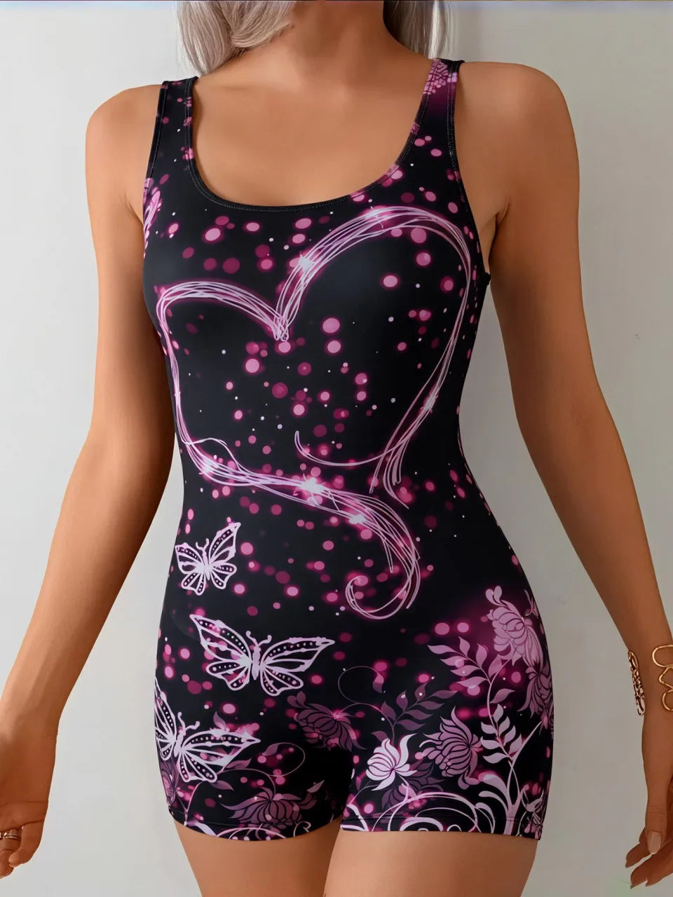 Printed Swimsuit Women One Piece Surfing Swimwear Female Diving Clothes Bathers Bathing Swimming Suit Padded Beachwear