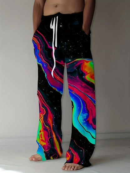 Oversized Casual Pants, Drawstring Wide-legged Pants, European And American Popular Urban Fashion Pants, Spring And Summer Pants