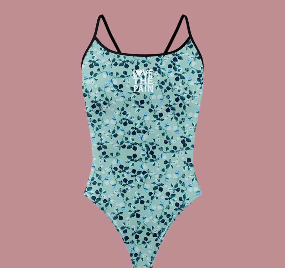 Love The Pain Women's  Bikini Thin Strap Triangle Swimsuit Competition Swimsuit Summer Function Training Print Bathing Suit