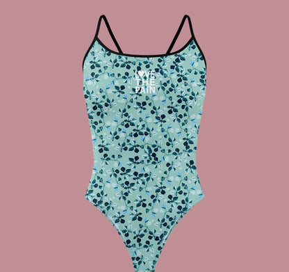 Love The Pain Women's  Bikini Thin Strap Triangle Swimsuit Competition Swimsuit Summer Function Training Print Bathing Suit
