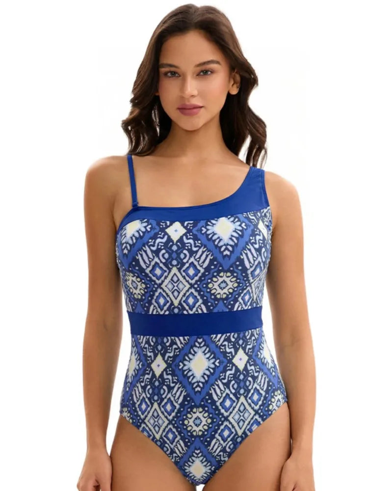 High Waist Swimsuit Women Summer Bathing Suit Bikini Set Sleeveless Swimwear Women Beach Swimming Suit For Female