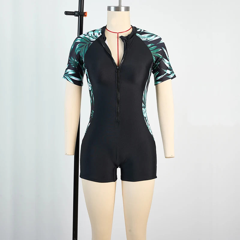 Sports One Piece Swimsuit Women Swimwear Professional Sport Bathing Suit Surfing Swimsuits Swimming Suit Backless Bikini
