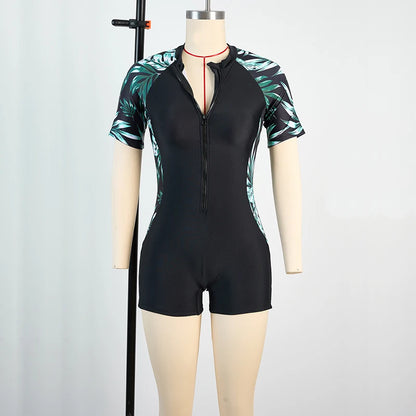 Sports One Piece Swimsuit Women Swimwear Professional Sport Bathing Suit Surfing Swimsuits Swimming Suit Backless Bikini