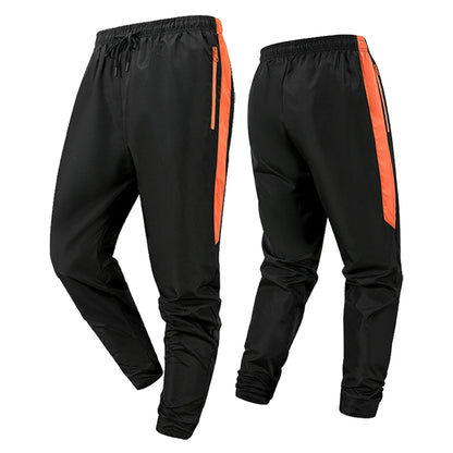 Men's Side Stripe Color Block Track Pants with Elastic Drawstring Solid Color Casual Athletic Joggers for Gym & Daily Gym