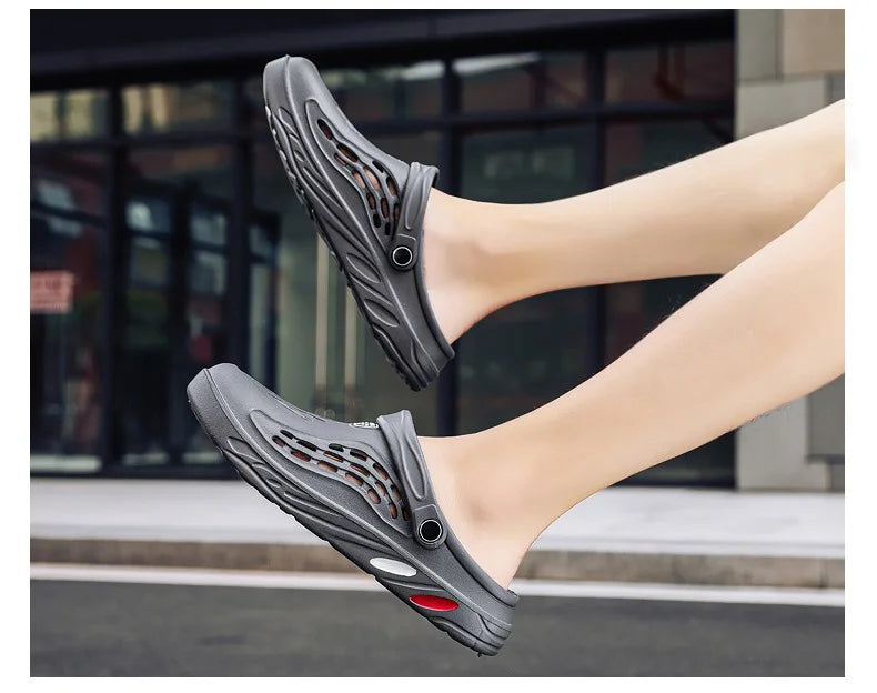 Men Sandals Light EVA Men's Casual Shoes Hole Shoes Clogs Home Garden Outdoor Male Beach Flat Slippers Big Size 49