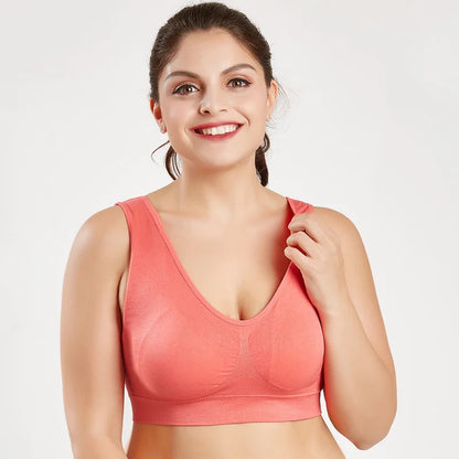 Women Sport Yoga Bra Running Vest Gym Workout Underwear Padded Crop Tops Female Sportswear Brassiere Push Up Fitness Bras