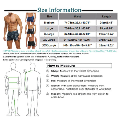 Men Swimwear Brazilian Traditional Cut Swimsuits Swim Bikini Surf Boxer Briefs Board Shorts Trunks printed