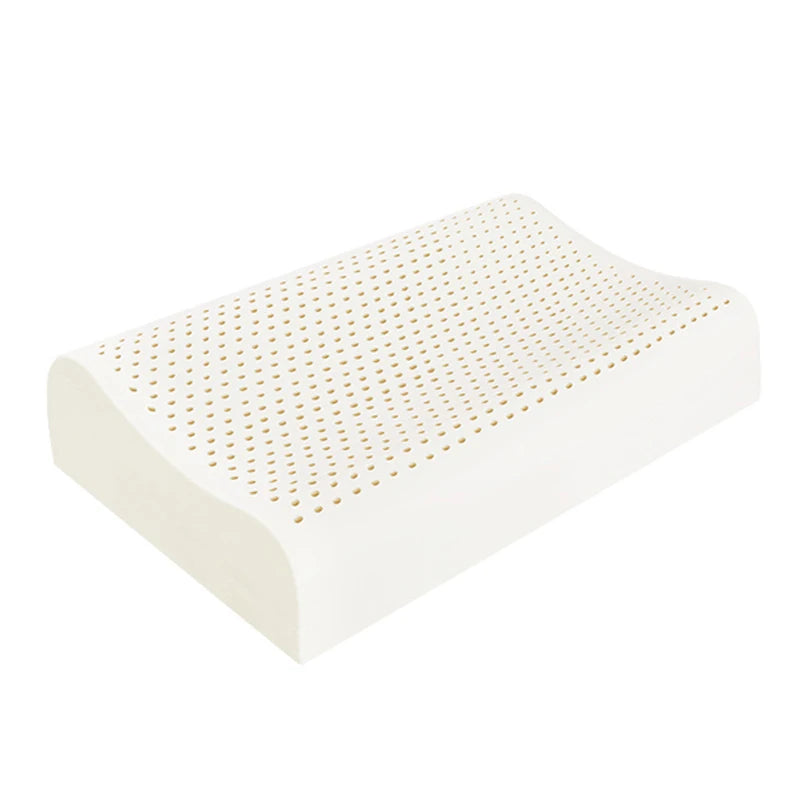 Talalay Latex Pillow - Thai Natural Rubber Neck Support Sleep Pillow Ergonomic Desig for Adults, Single Pillow Core for Home Use