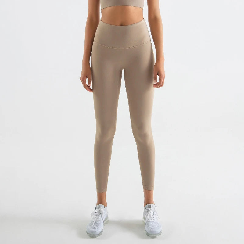 Nylon Leggings Women's Pants Yoga Sport Fitness Gym High Waist Elastic Breathable Leggings For Fitness Womens Clothing