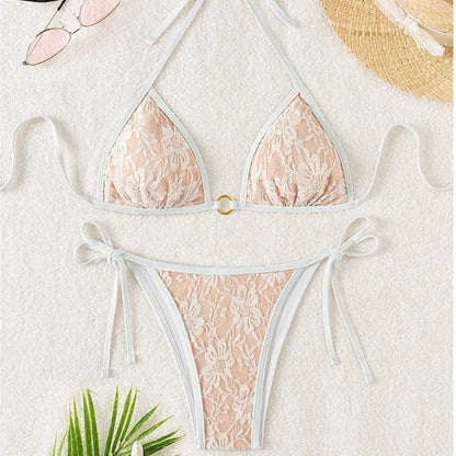 Bikinis Lace Swimsuits Women Swimwear Push Up Female Beach Swimming Wear Bathing Suits Brazilian Bikini Set Pool Bather