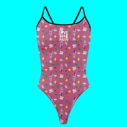 Love The Pain Women One-Piece Beachwear Triathlon Functional Training Swimwear