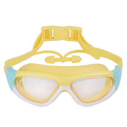 High-definition kidsren's swimming goggles for boys and girls, anti-fog swimming goggles, large-frame goggles, comfortable silic