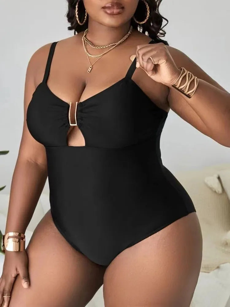 Plus Size Swimwear Women Bikini Woman Swimsuit One-Piece Swimming Suit Tankini Big Beachwear Bathing Suits Monokini