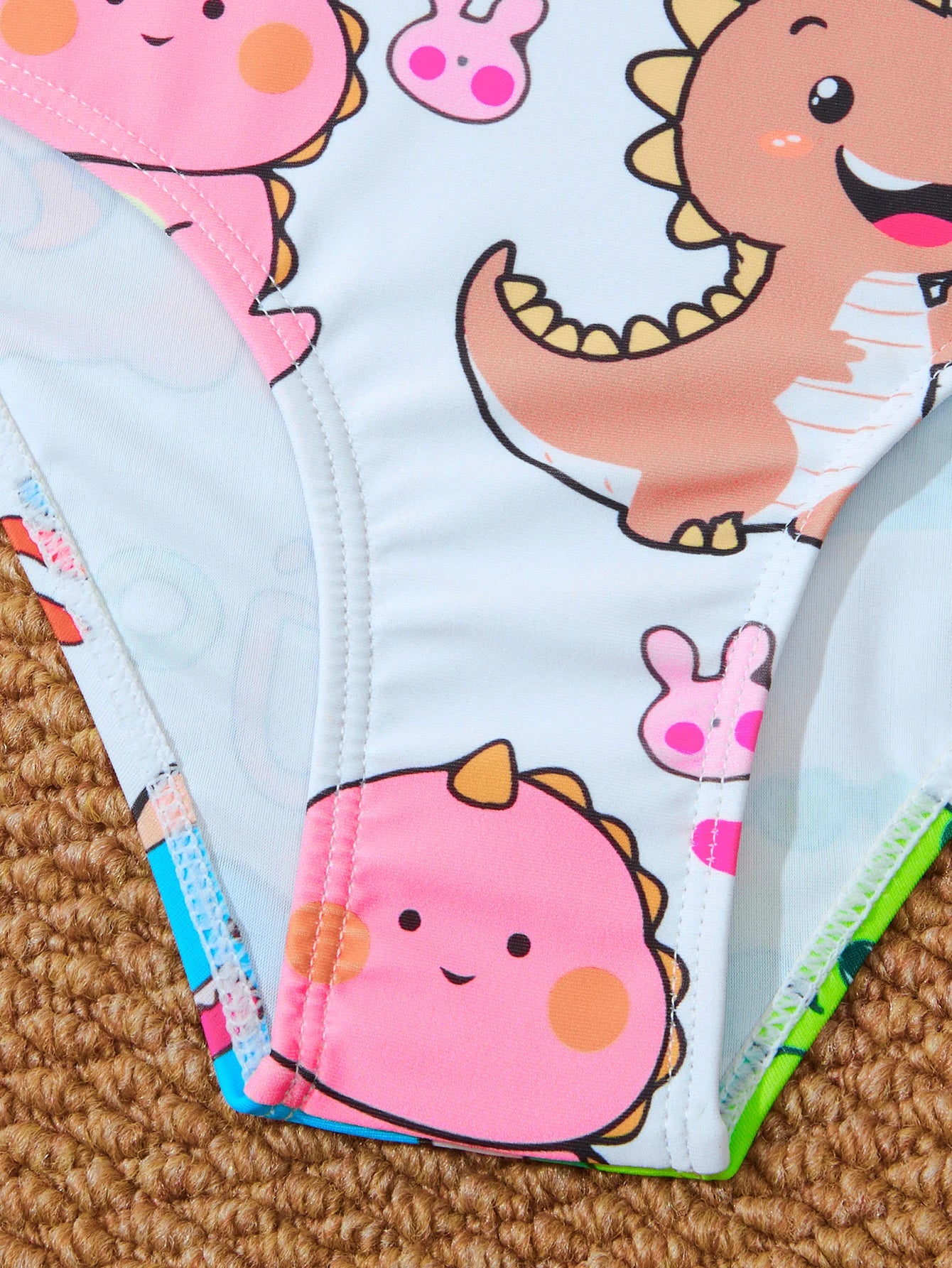 Printed Girls Swimsuit One Piece Kids Strappy Swimwear Children Swimming Bathing Swim Suit Beachwear