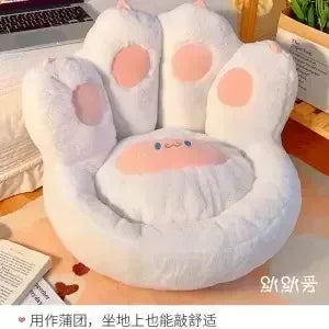 Thick Warm Floor Sofa Cushions PuTuan Cushion Floor Lazy Sofa Household Plush Tatami Waist Cushions Seat Cushion Cat Paw Shape