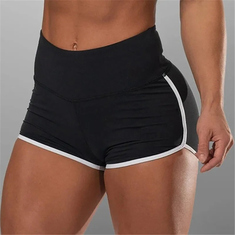 S-3XL Summer Quick-drying Running Shorts For Women  High Waist Women Exercise Hips Push Up Sportswear Casual Yoga Pants