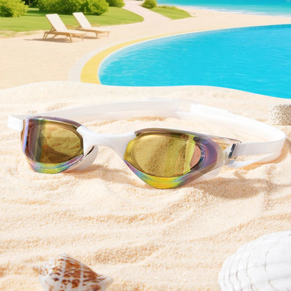 1PC Anti Fog Swim Goggles for Adults - UV Protection, No Leak Soft Silicone Gasket, Enhanced Clarity for Pool & Open Water