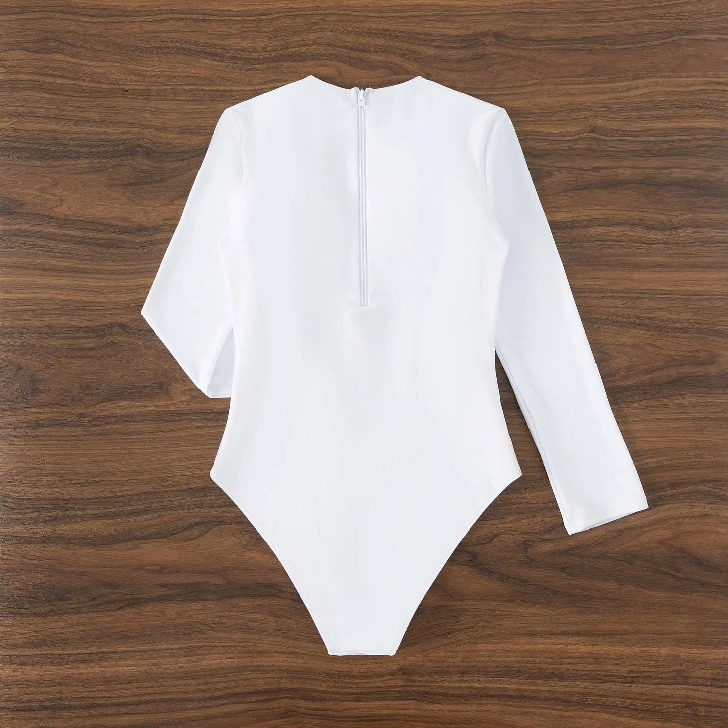 Patchwork One-Piece Swimsuit Long Sleeve Swimwear Sports Backless Women's Swimming Bathing Suit Beach Wear Bather Surfing