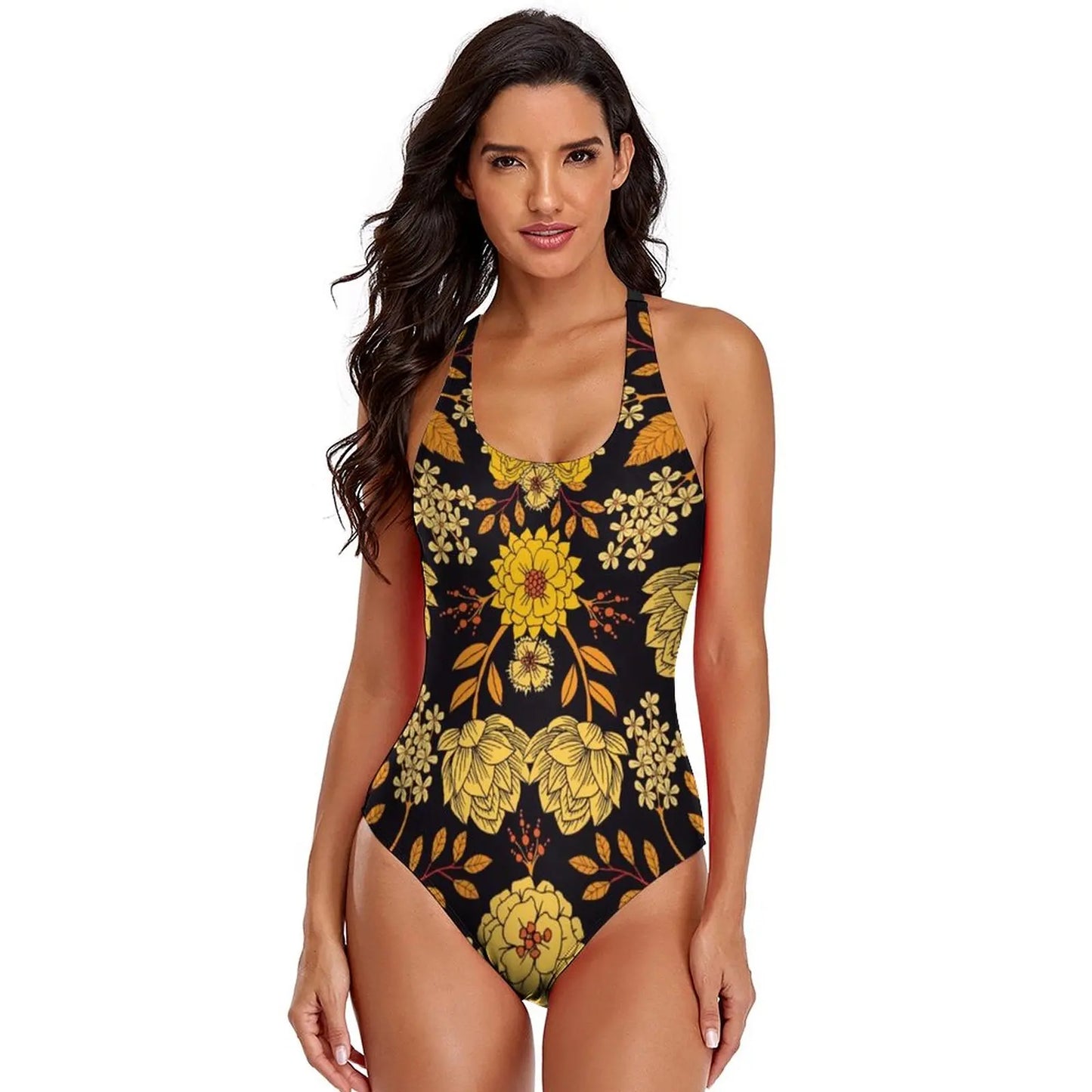 Floral Swimsuit Simple Swim Swimwear Women Wholesale 1 Piece Bathing Suit