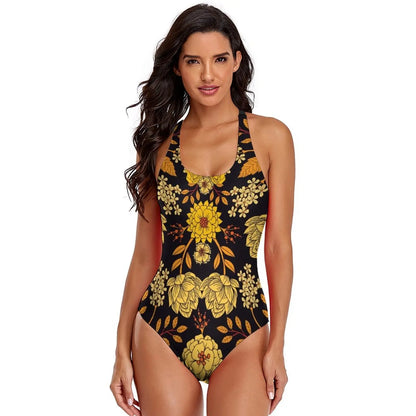 Floral Swimsuit Simple Swim Swimwear Women Wholesale 1 Piece Bathing Suit
