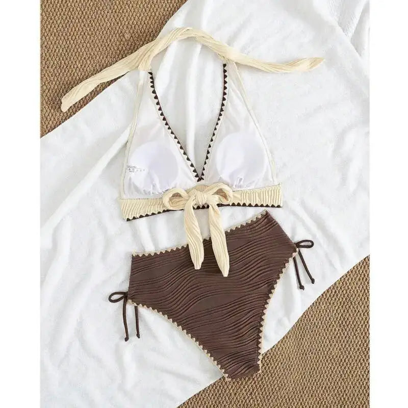 High Waist Bikinis Women's Swimwear Female Swimsuit For Swim Wear Bathing Suits Brazilian Bikini Set Beachwear Pool Bather