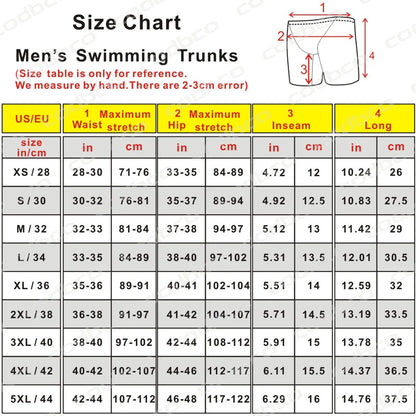 Men's Jammer Swimsuit Beach Tights Shorts Athletic Training Swimwear Swimming Trunks Contest Sports Swim Diving Surf Pants